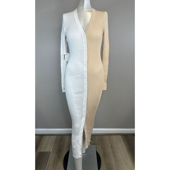 NWT STAUD Shoko Colorblock Body-Con Sweaterdress Size S $165 - Picture 4 of 10